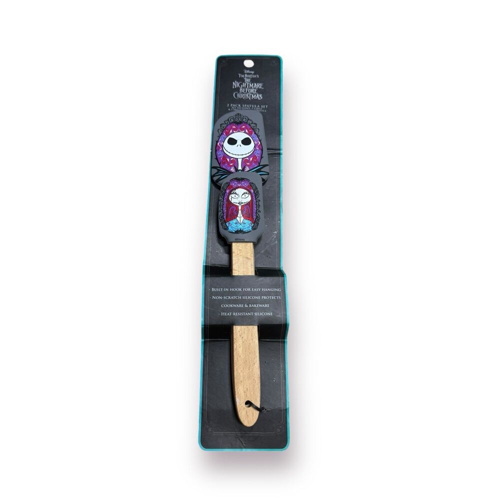 Nightmare Before Christmas Halloween Jack/Sally Silicone Spatula 2 Pack Set NWT‎